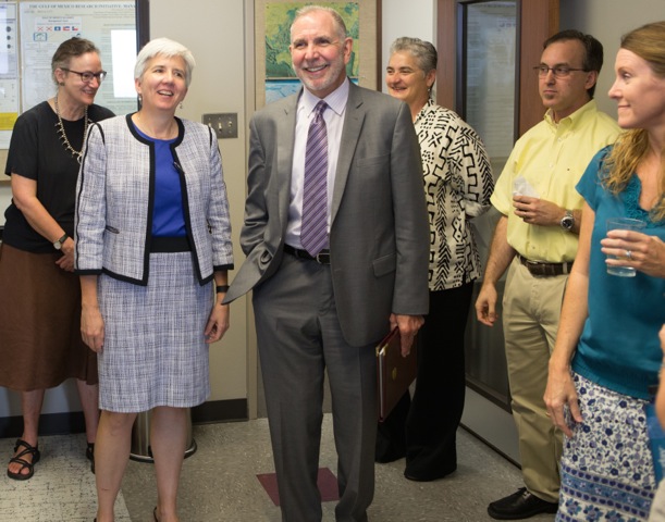 President Michael Young Visits College  